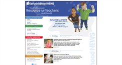 Desktop Screenshot of earlychildhoodnews.com