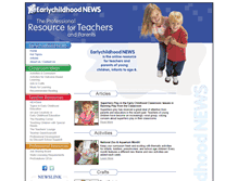 Tablet Screenshot of earlychildhoodnews.com